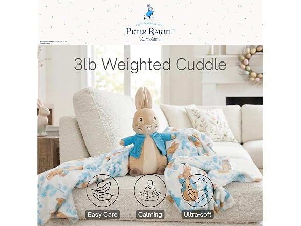 Peter Rabbit Bedding Weighted Cuddle Pillow – 3lb 