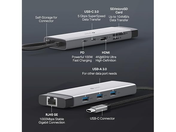 TP-Link USB-C Hub 9-in-1 Multiport Adapter