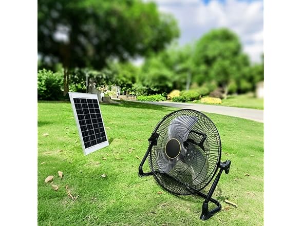 Generic GAR-45 Outdoor Solar Fan 14in, Waterproof