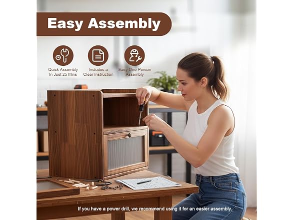 Wooden Bread Box