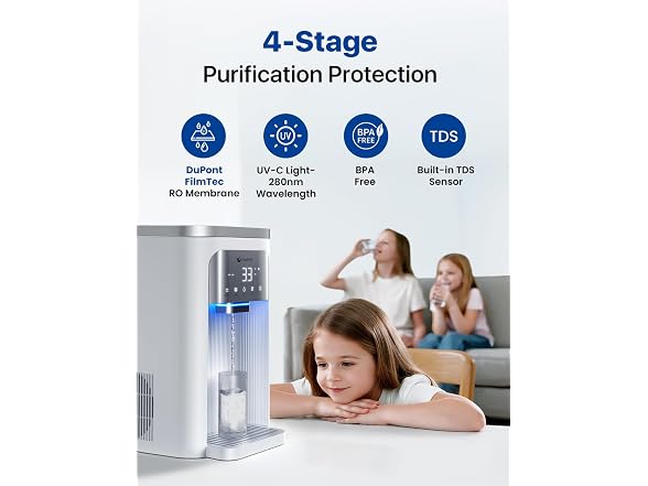 NOVETE Reverse Osmosis Water Filter Countertop