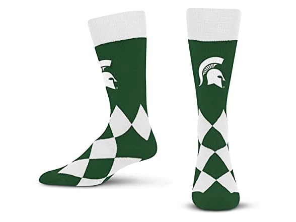 MSU Spartans Big Diamond Socks