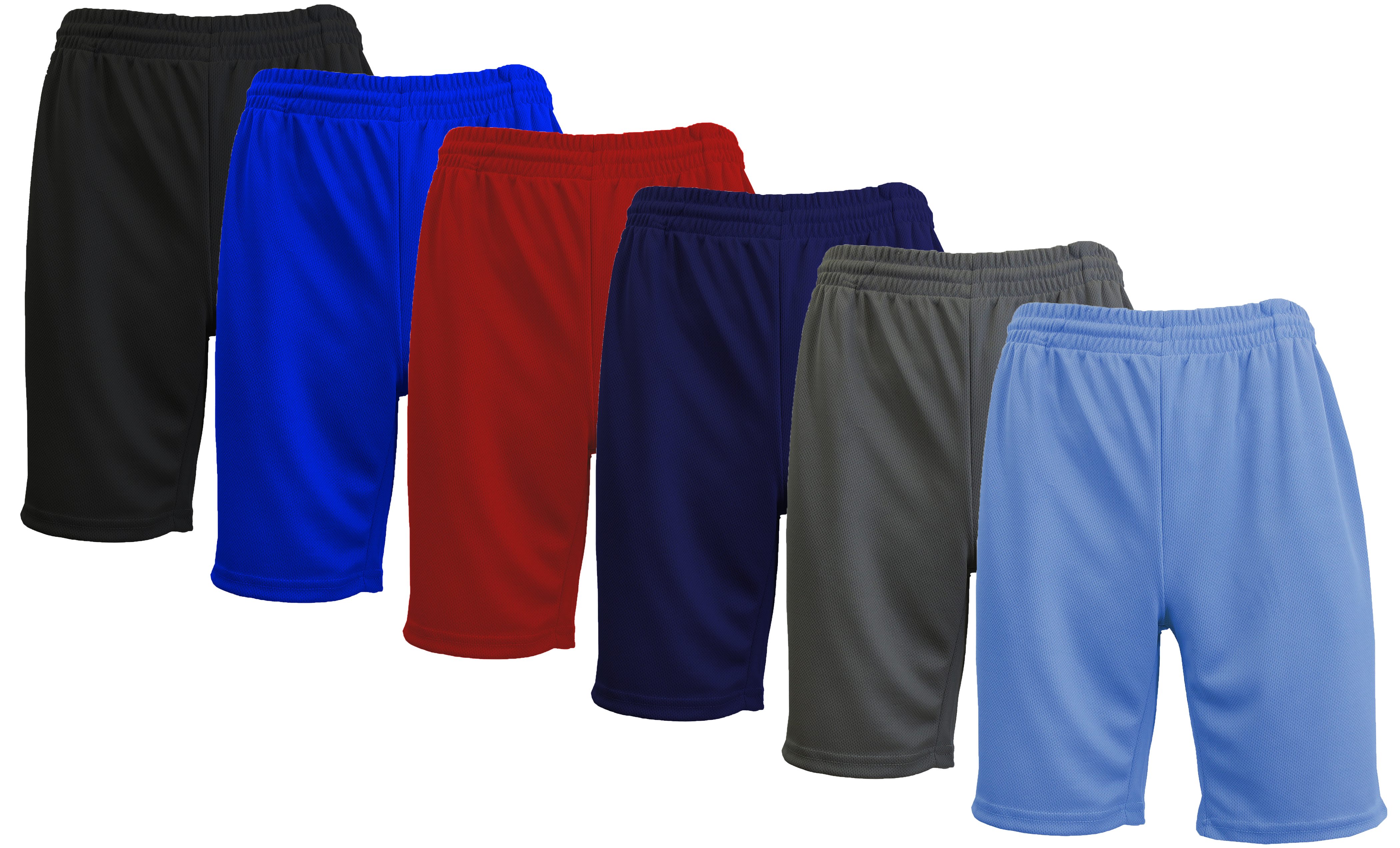 6-Pack Active Mesh Shorts (Sizes, S-5XL) - Gallery 19
