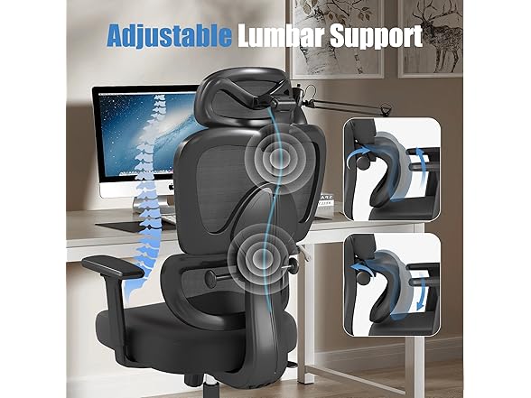 Office Chair w/ Lumbar Support