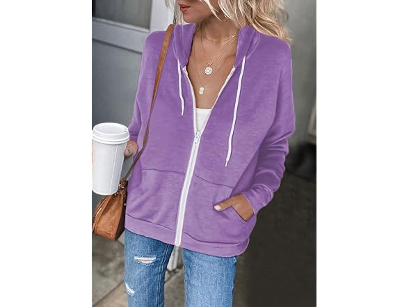 Dokotoo Women (XL) Fall Solid Full Coat A Purple