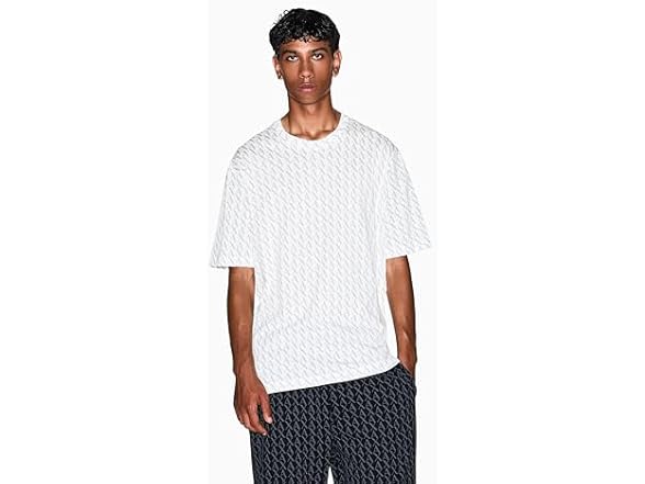 Armani Exchange Mens All Over Logo Tee (XS)