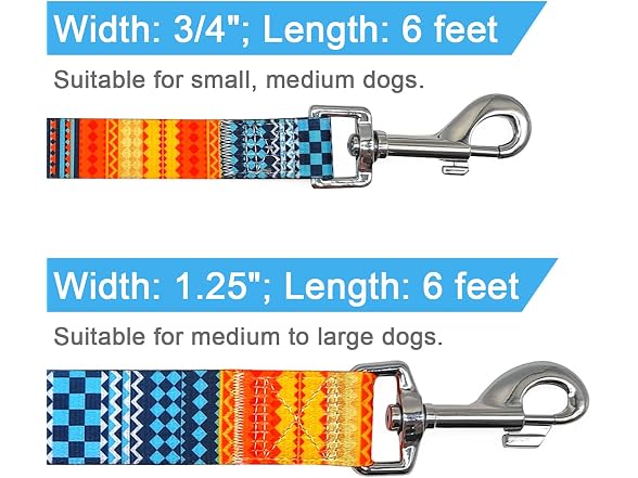 MayPaw Printing Floral Pattern Dog Leash, 6F