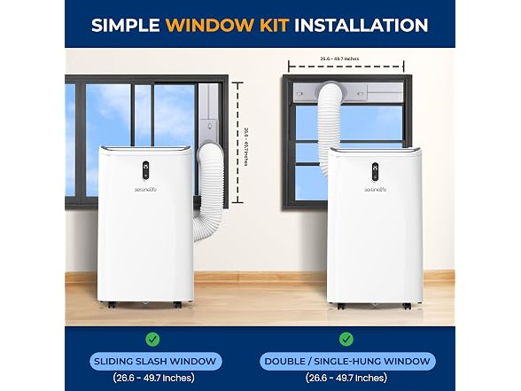 SereneLife Portable Air Conditioner, 14000 BTU ASHRAE