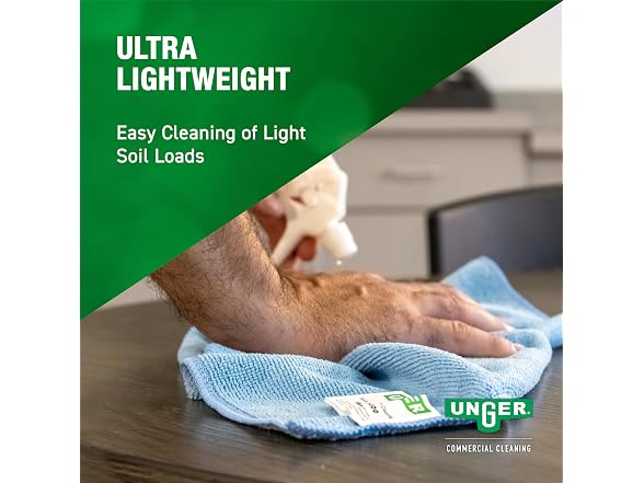 Unger Commercial Microfiber Cleaning Cloth 10 Pack