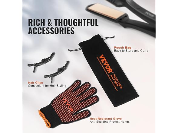 Hair Straightener, 1.5-inch Titanium Flat Iron