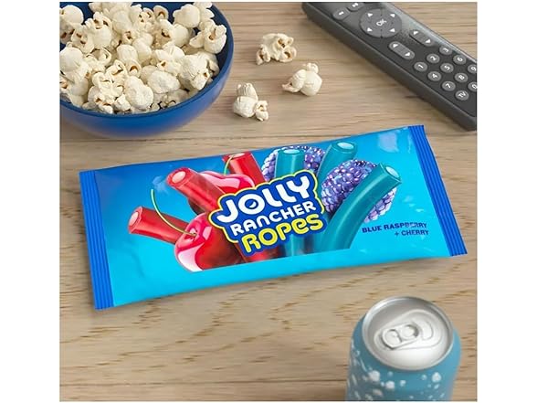 (6-Pack) Jolly Rancher Ropes Blue Raspberry/Cherry