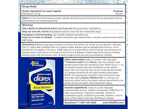 Diurex Bloat Relief 48ct