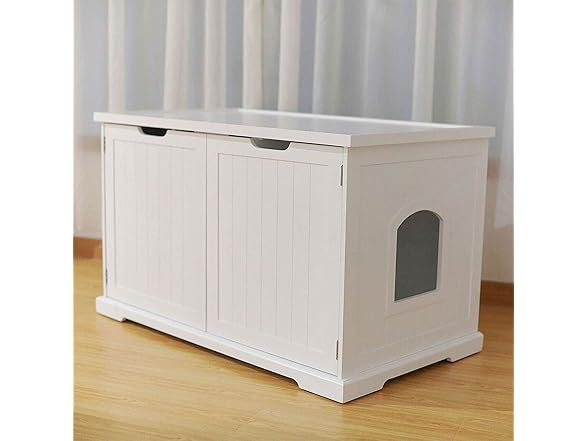 Merry Products Cat Washroom Bench, White
