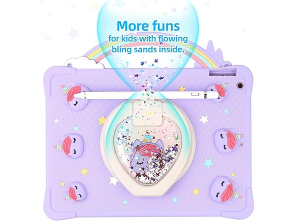 Super Cute Rainbow Handle Unicorn Case