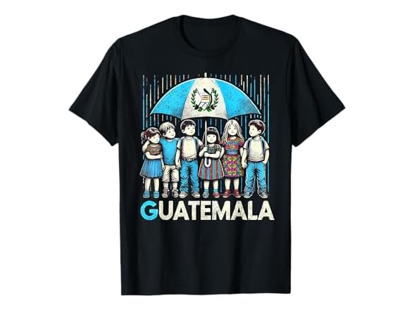 Guatemala Flag Kids Hispanic Heritage Month T-Shirt