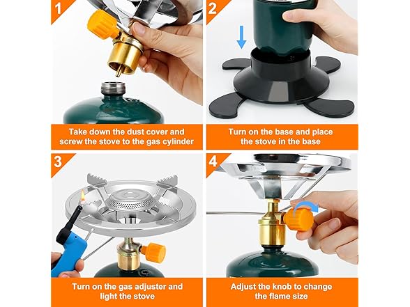 LOFUKI Portable Propane Stove for Camping