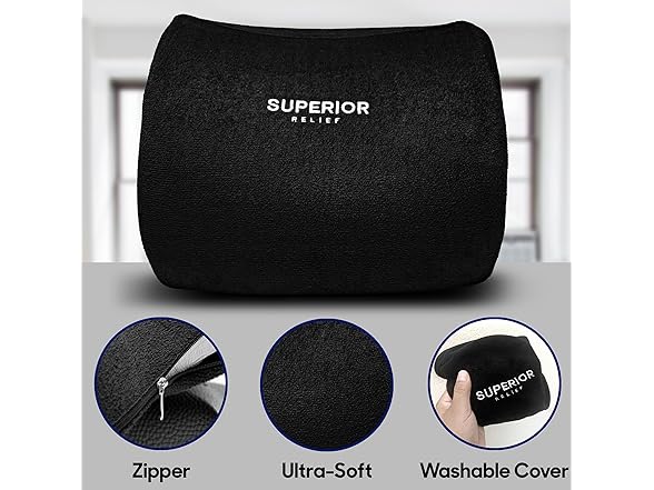 SUPERIOR RELIEF Lumbar Support Pillow