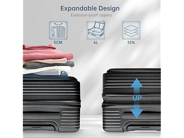 ANYSEA Hardside Travel 20" Carry-On