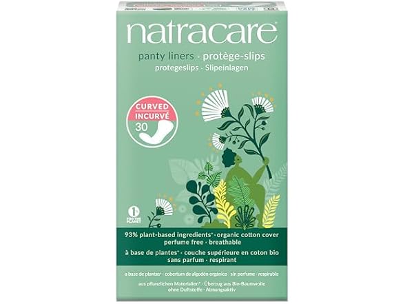 Natracare | Panty Liners Curved 30 Count