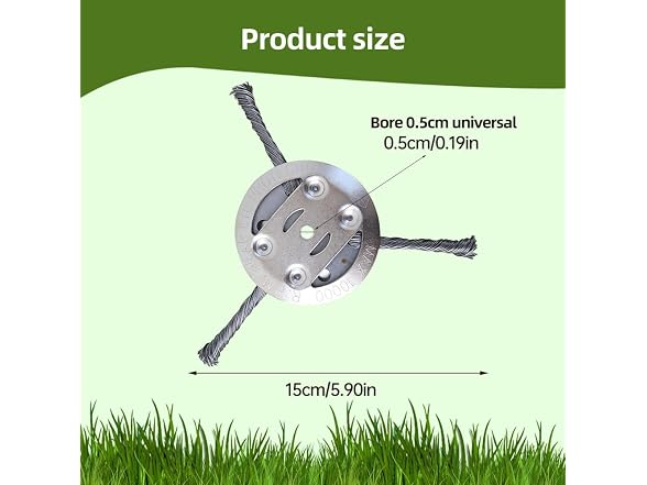 KTHostler GAR-118 (2 Pack) Steel Wire Grass Trimmer Head