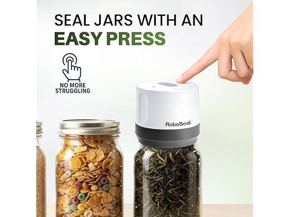 RoboSeal Rechargeable Mason Jar Vacuum