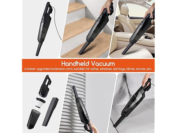 REECOO Lightweight Vacuum and Mop Combo
