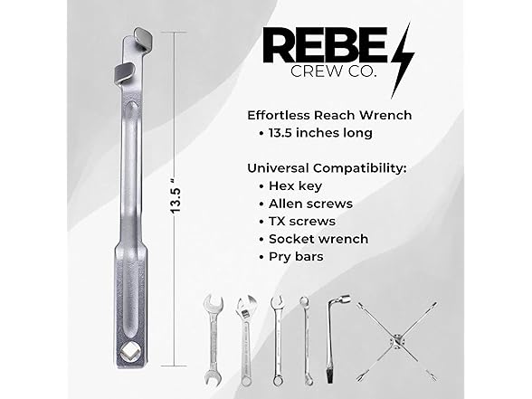 REBEL CREW CO. Rebel Wrench Extender Tool Bar - Torque