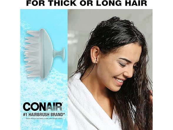Conair Scalp Massage Brush for Long & Thick Hair