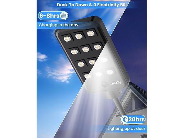 Gefolly G-13000W Solar Flood Light