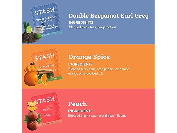 6PK STASH Black Tea Variety Pack – Caffeinated