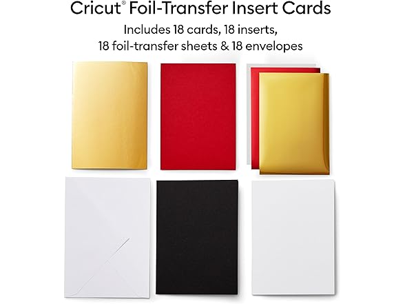 Cricut Foil Transfer Cards, R10 Royal Flush Sampler