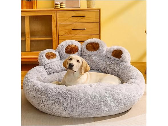 MUSM Fluffy Plush Dog Bed