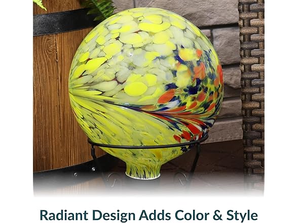Sunnydaze 10-Inch Gazing Ball for Garden Set of 2
