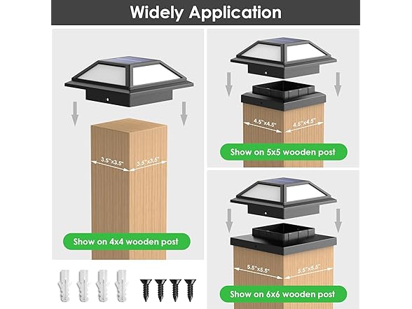 Solar Fence Post Lights 8 Pack