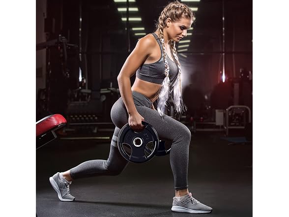 RitFit Olympic Rubber Grip Plates