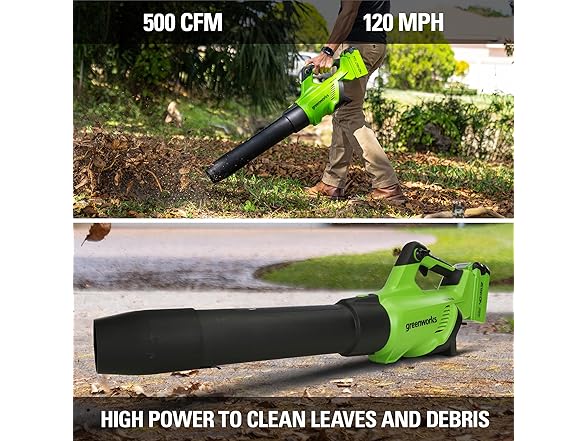 Greenworks Cordless Axial Leaf Blower