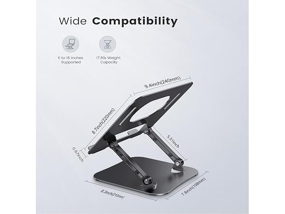 Orlian Adjustable Aluminum Laptop Stand