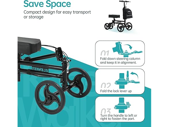 ELENKER BC2170625080003 Knee scooter