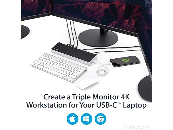 StarTech Triple Monitor Docking Station for MacBook