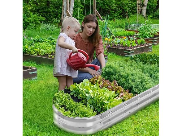 GADI 67-Inch Galvanized Raised Garden Bed