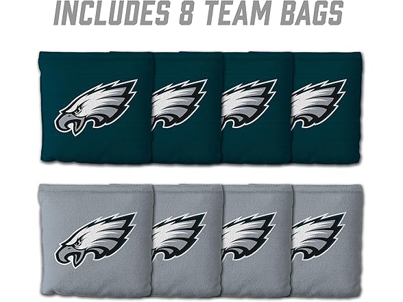 PHILADELPHIA EAGLES Set of 8 Cornhole Bags