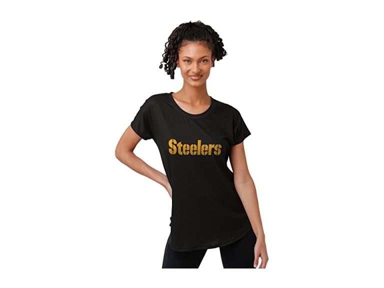 STEELERS Womens Black Tunic Top (XXL)