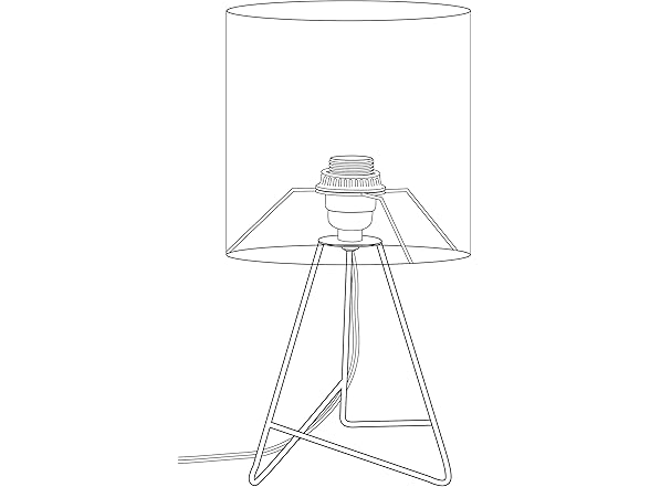 Down to the Wire Metal Table Lamp