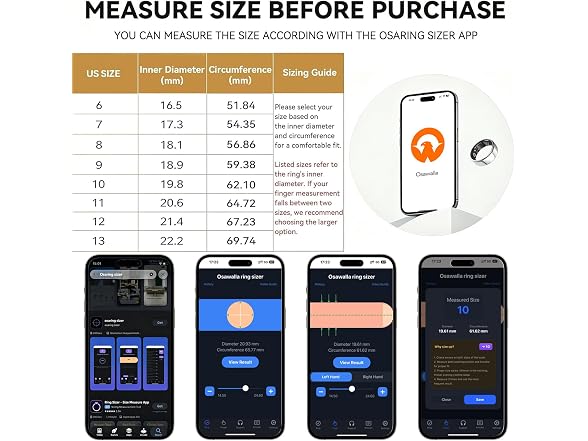 Osawalla Smart Ring Fitness Tracker
