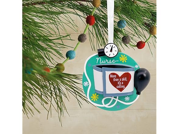 Hallmark Nursing is a Calling Blood Pressure Cuff Ornament