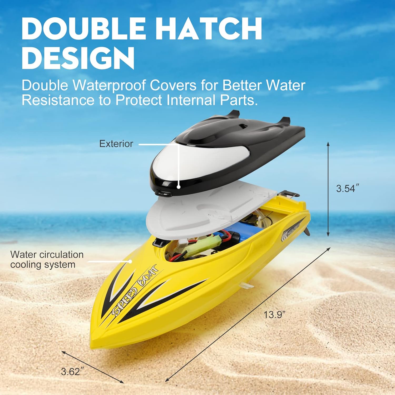 Zyerch RC Boat - Remote Control Boat for Pool - Gallery 8