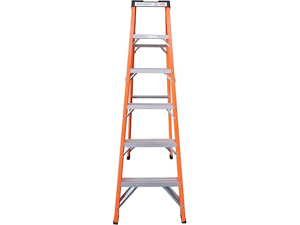 Simpli-Magic 6-Foot Fiberglass Step Ladder, 250lb