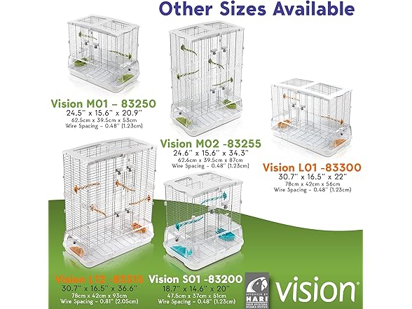 Vision M02 Wire Bird Cage