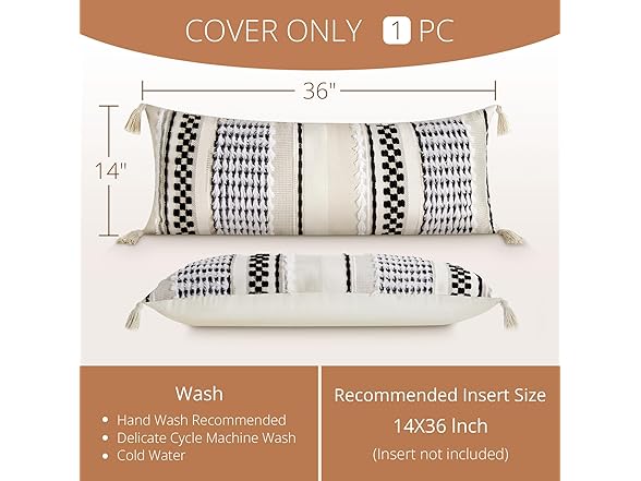 Silkena Lumbar Long Body Pillow Cover