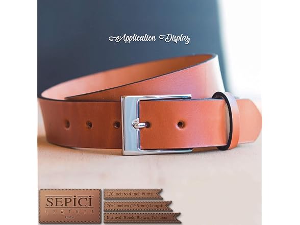 8-9oz Belt Blanks, 1-1/2" (3.8 cm) x